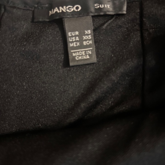 Mango Pencil Shirt Sequins Fabric Pull On with Zipper Size XXS - Picture 3 of 5